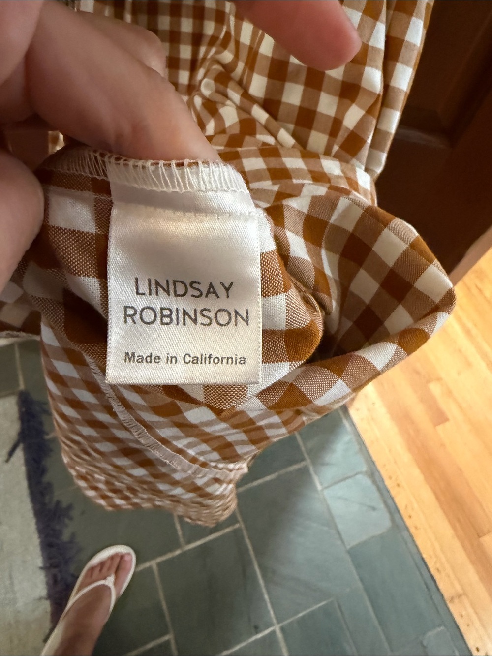 Lindsay Robinson‎ Gingham Dress - Picture 5 of 7